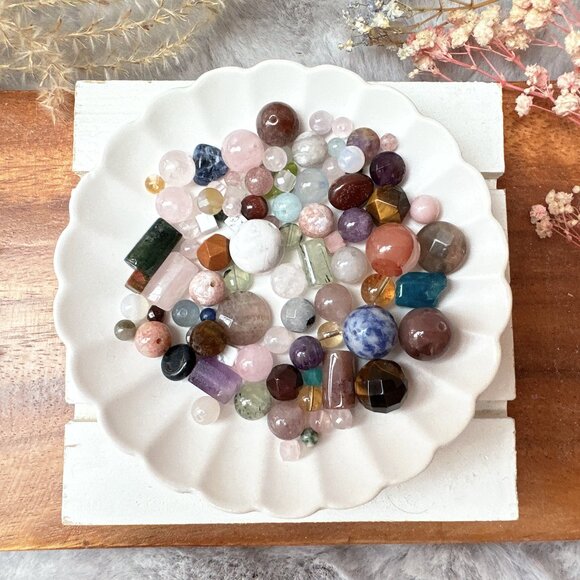 4~12mm Loose Assorted Semi-Precious Stone Beads | 1 Tablespoon Scoop - Picture 4 of 10